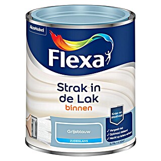 Flexa Strak in de Lak Kleurlak (Grijsblauw, Zijdeglans, Op waterbasis, 750 ml)