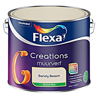 Flexa Creations Muurverf (Sandy Beach, Extra mat, 2,5 l)