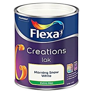 Flexa Creations Kleurlak (Morning Snow White, Extra mat, 750 ml, Op waterbasis)