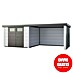 Telluria Caseta metálica Classico 3030 con salón a la derecha y 2 ventanas 