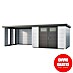 Telluria Caseta metálica Classico 3330 con salón a la izquierda y 2 ventanas 
