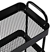 Versa Carro con ruedas (30 x 46 x 76 cm, Acero, Negro) | BAUHAUS