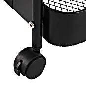 Versa Carro con ruedas (30 x 46 x 76 cm, Acero, Negro) | BAUHAUS
