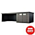 Telluria Caseta metálica Classico 3030 con salón XL a la izquierda 