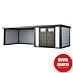 Telluria Caseta metálica Classico 3030 con salón XL a la izquierda 
