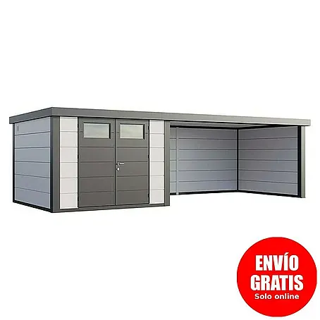 Telluria  Caseta para jardín Classico 3330 con salón XL a la derecha