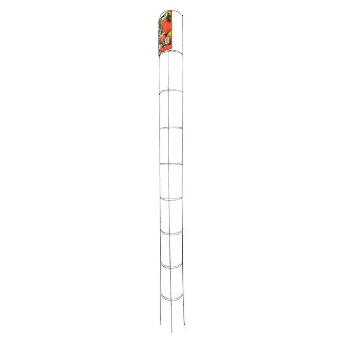 Bellissa Tomatenturm - Höhe: 180 cm, Durchmesser: 13 cm - Ein Tomatensamen-Kit auf einem Regal. Dieses Kit enthält alles, was man für den Anbau von köstlichen Tomaten benötigt. Perfekt für Hobbygärtner!