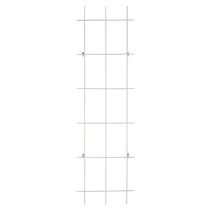 Bellissa Wandspalier - 45 x 150 cm, Materialstärke: 5 mm, Anzahl Streben: 3 Stk., Weiß - Modernes, transparentes Regalsystem mit klaren Linien. Das Design ist minimalistisch und bietet viel Stauraum für Bücher, Deko oder andere Gegenstände.