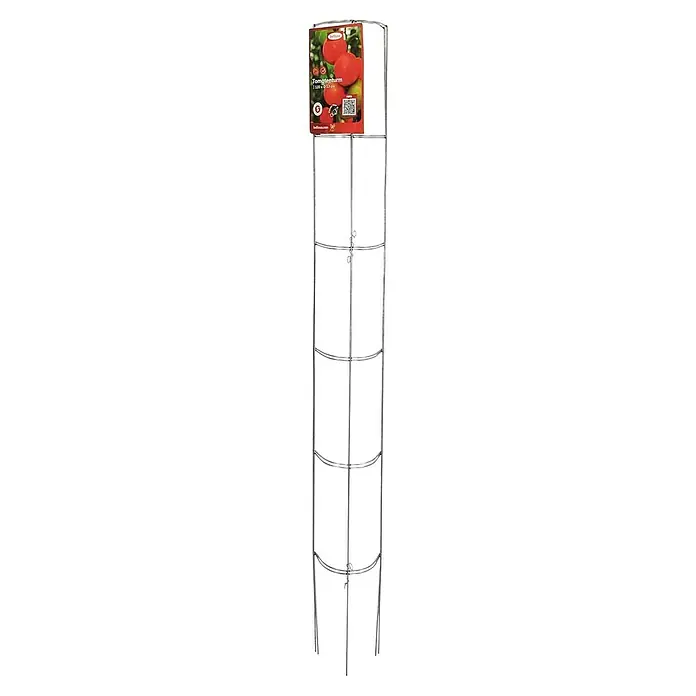 Bellissa Tomatenturm - Höhe: 120 cm, Durchmesser: 13 cm - Tomatenturm mit Produktetikett. Stabiles Rankgitter für Tomatenpflanzen, ideal für Garten und Balkon, für üppiges Wachstum.