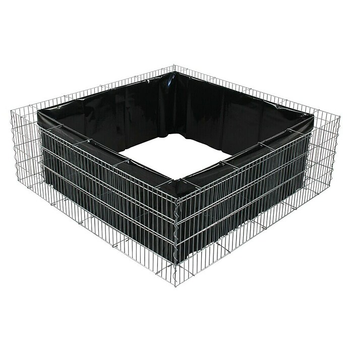 Bellissa Hochbeet (120 x 120 x 40 cm, Grau)