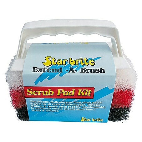 Star brite Handschrubber-Pad-Set (1 x Handschrubber Pad Hart, 1 x Handschrubber Pad Medium, 1 x Handschrubber Pad Fein)