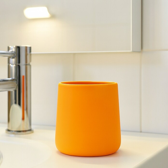 MSV Maonie Portacepillos Maonie (Cerámica, Amarillo) | BAUHAUS
