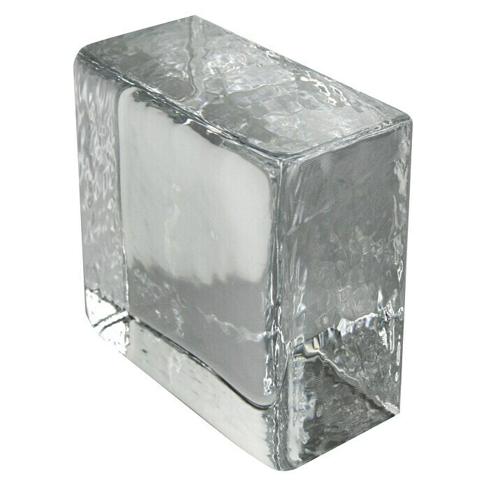 Fuchs Design Glasziegel Crystal CollectionKlar, Vollsicht, 10 x 10 x 5 cm Left Side View