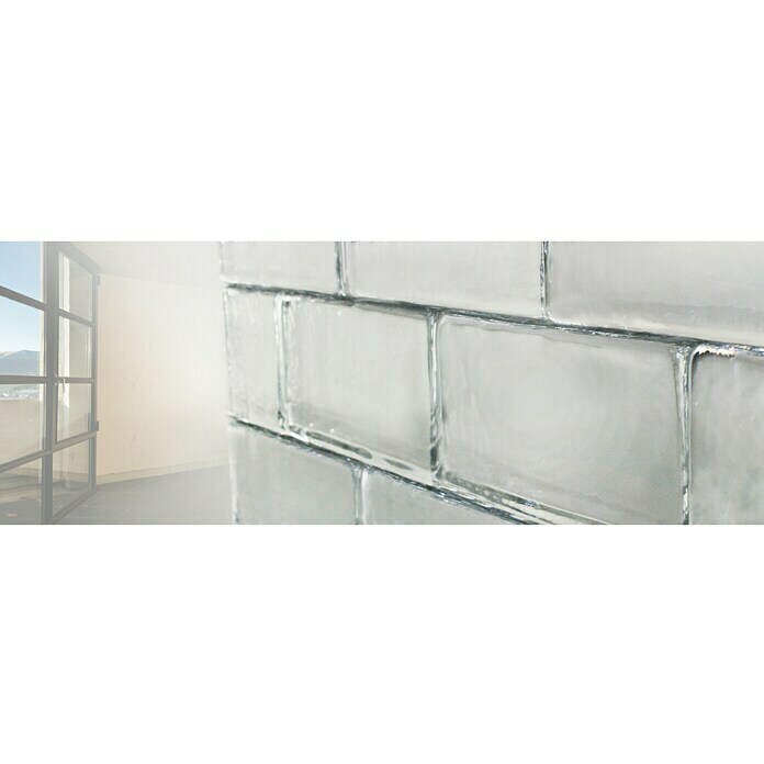 fuchsdesign Crystal Collection Mattone di vetro trasparente