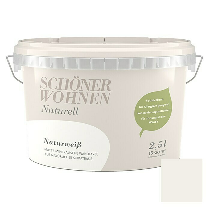 Schöner Wohnen Muurverf Naturell (Natuurlijk wit, 2,5 l, Mat)