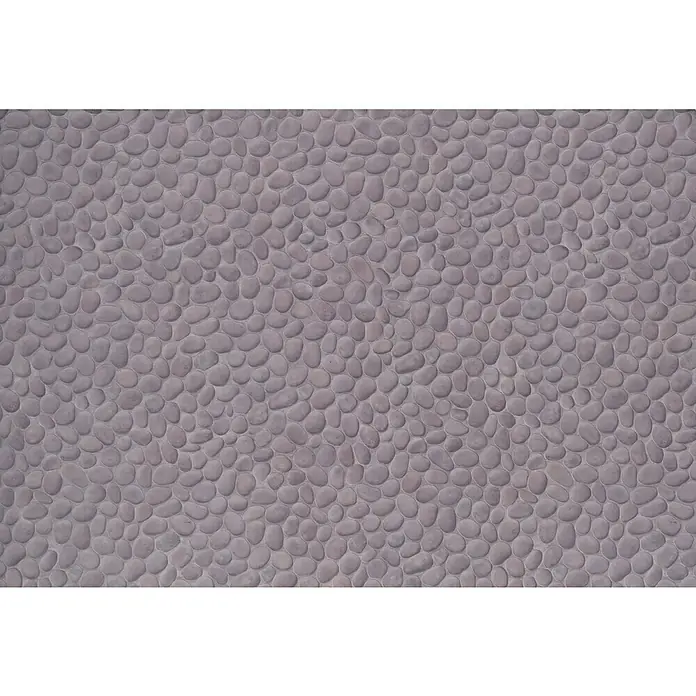 D-c-fix Ceramics Vinyltapete - Bato, L x B: 20 m x 67,5 cm - Nahaufnahme einer Steinmauer mit vielen kleinen grauen Steinen, die eine interessante Textur erzeugen.