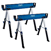 Scheppach Juego de caballetes de trabajo MWB700 (Ajuste de altura: 615 mm - 820 mm, 2 pzs.) | BAUHAUS