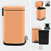 Spirella Cubo con pedal Akira (5 l, Acero inoxidable, Melocotón) | BAUHAUS