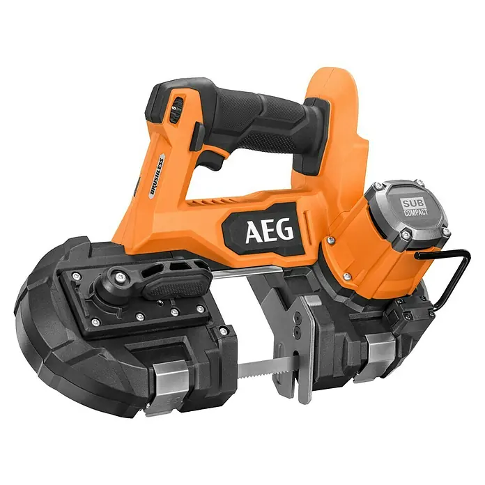AEG Pro 18V Akku-Bandsäge BNS 18SBL-0 - 18 V, Ohne Akku - AEG Sub Compact Akku-Bandsäge mit bürstenlosem Motor für präzise Schnitte in verschiedenen Materialien. Kompaktes Design für einfache Handhabung.