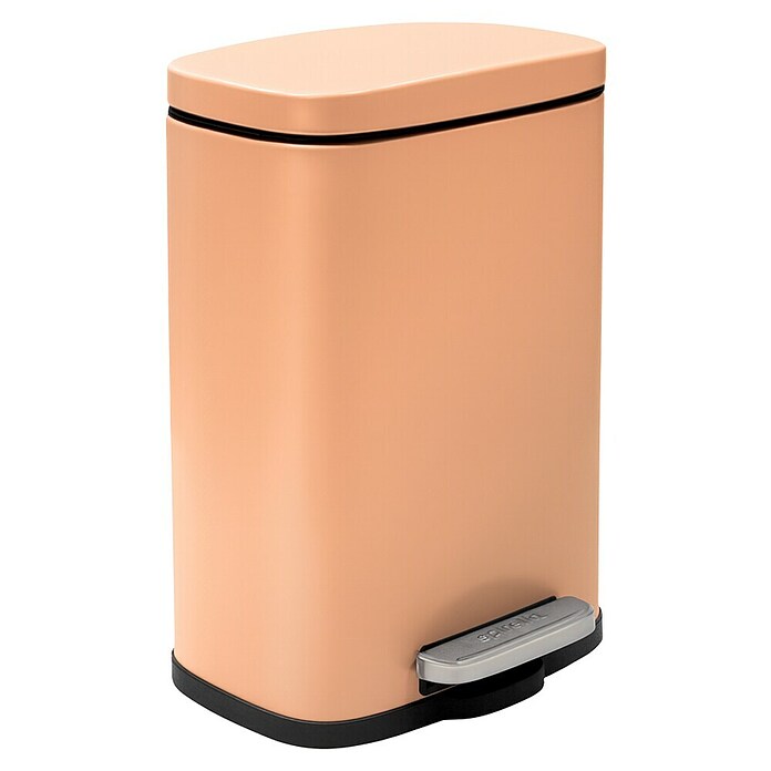 Spirella Cubo con pedal Akira (5 l, Acero inoxidable, Melocotón) | BAUHAUS