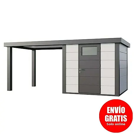 Telluria  Caseta para jardín Classico 2424 con salón abierto a la izquierda