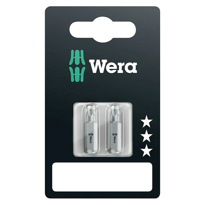 Wera Bit 867/1 - TX 25, Bitlänge: 25 mm - Wera Bit-Satz im Blisterpack. Hochwertige Schrauberbits für den professionellen Einsatz, ideal für Werkstatt und Heimwerker.
