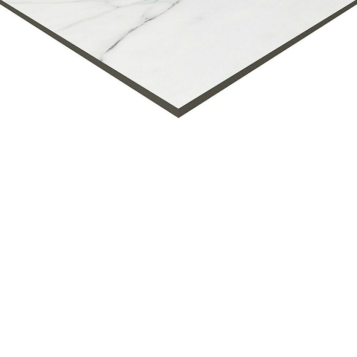 Feinsteinzeugfliese Rock Ford (L x B x S: 60 x 120 x 0,8 cm, Weiß/Grau, Glänzend) | BAUHAUS