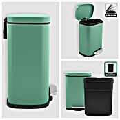 Spirella Cubo con pedal Akira (5 l, Acero inoxidable, Verde) | BAUHAUS