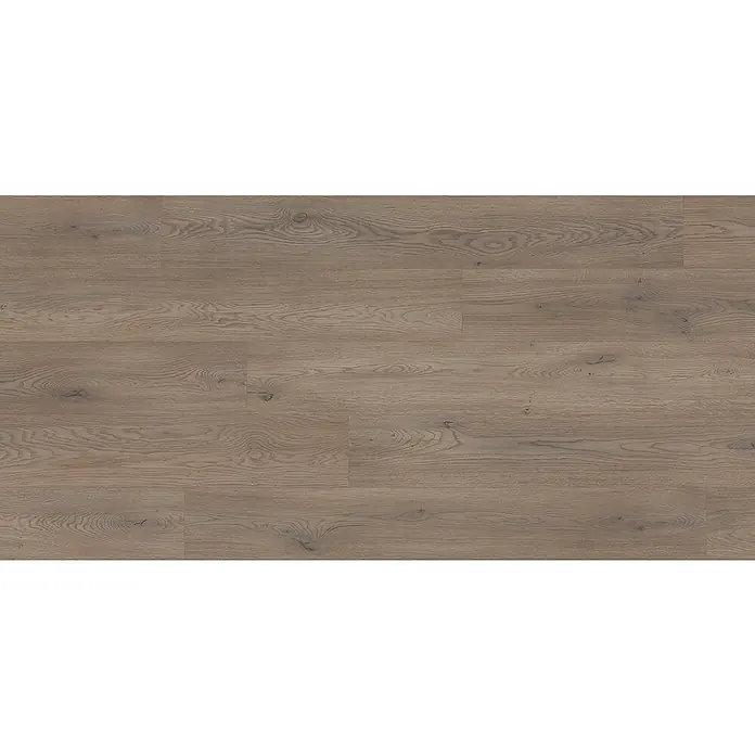 LOGOCLIC Vinto Laminat - Gimlet, Landhausdiele, 1.288 x 195 x 9 mm - Nahaufnahme eines eleganten Parkettbodens in einem warmen Farbton mit markanter Holzmaserung, der eine gemütliche Atmosphäre schafft.