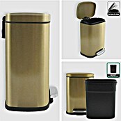 Spirella Cubo con pedal Akira (5 l, Acero inoxidable, Oro) | BAUHAUS