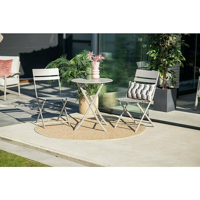 Garden Impressions Tuinmeubelset Bistro Alfa (3 -delig, Taupe, Aluminium) | BAUHAUS
