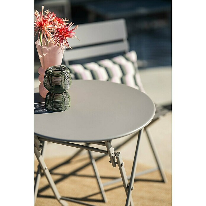Garden Impressions Tuinmeubelset Bistro Alfa (3 -delig, Taupe, Aluminium) | BAUHAUS