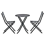 Garden Impressions Tuinmeubelset Bistro Alfa (3 -delig, Carbon Black, Aluminium) | BAUHAUS