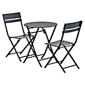 Garden Impressions Tuinmeubelset Bistro Alfa (3 -delig, Carbon Black, Aluminium) | BAUHAUS