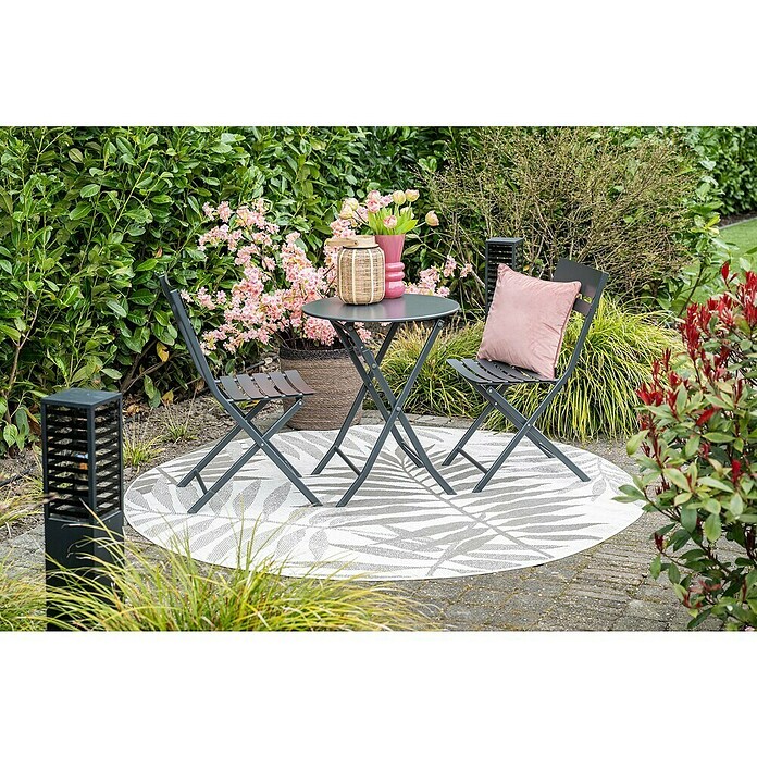 Garden Impressions Tuinmeubelset Bistro Alfa (3 -delig, Carbon Black, Aluminium) | BAUHAUS