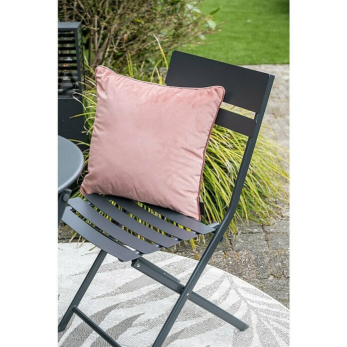 Garden Impressions Tuinmeubelset Bistro Alfa (3 -delig, Carbon Black, Aluminium) | BAUHAUS