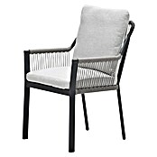 Garden Impressions Tuinstoel Raxa (Donkergrijs, Frame: Aluminium) | BAUHAUS