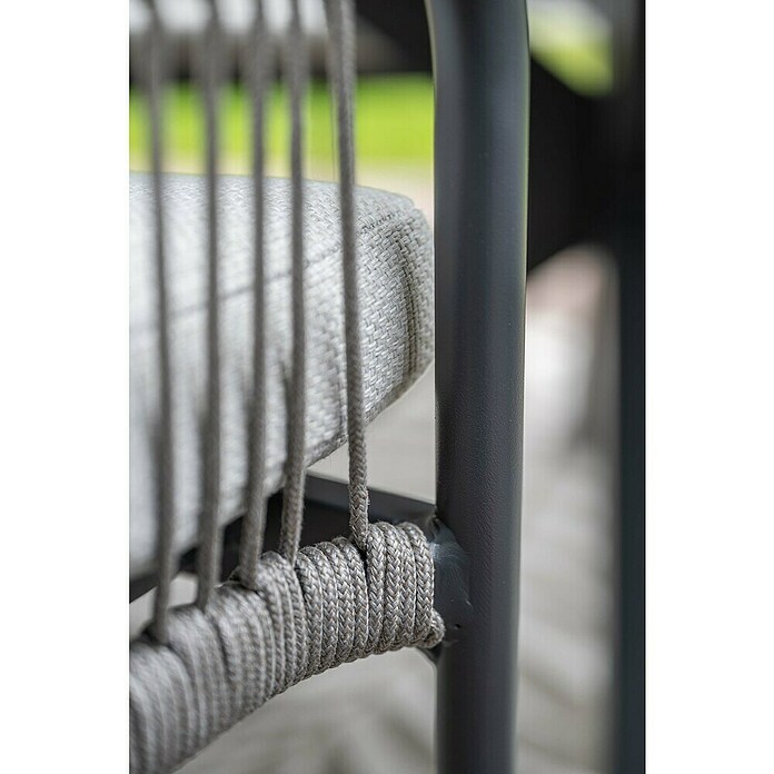 Garden Impressions Tuinstoel Raxa (Donkergrijs, Frame: Aluminium) | BAUHAUS