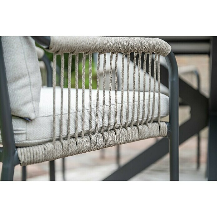 Garden Impressions Tuinstoel Raxa (Donkergrijs, Frame: Aluminium) | BAUHAUS