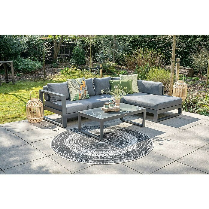 Garden Impressions Loungeset Esmee (3 -delig, Donkergrijs) | BAUHAUS