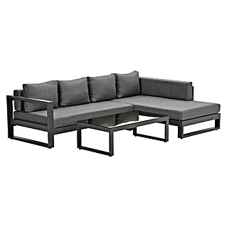 Garden Impressions Loungeset Esmee (3 -delig, Donkergrijs)