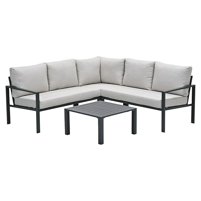 Garden Impressions Loungeset Springs (4 -delig, Donkergrijs) | BAUHAUS