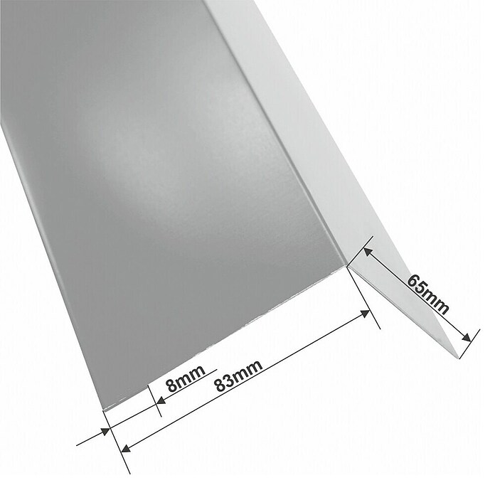 Metdach Kapna pločevina  (Antracitna/siva barva, Dolžina: 100 cm, Jeklo) | 5669 - Stahlplatten und Zubehör | FADP - Bedachung | FAD - Baustoffe | FA - Baustoffe | F - Baustoffe | BAUHAUS