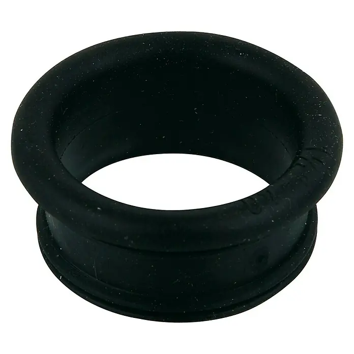 Gewindenippel - 1½″ x 40 mm, Schwarz - Schwarze Gummitülle für vielfältige Anwendungen, ideal für Abdichtungen und zum Schutz von Kabeln oder Rohren.