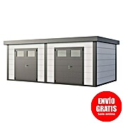 Telluria Caseta metálica Duo 3336+ (Medidas ext. (An x Pr): 672 x 388 cm, Acero, Blanco/Antracita, Sin set) | BAUHAUS