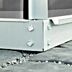 Vitavia Gewächshaus (4,45 x 2,57 x 2,3 m, Farbe: Aluminium, Polycarbonat, 4 mm)
