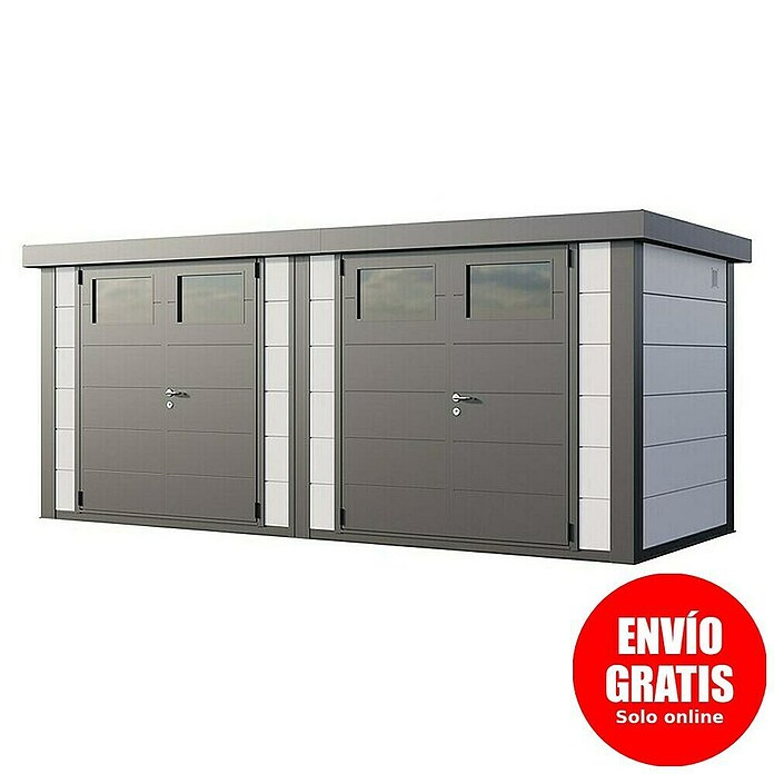 Telluria Caseta metálica Duo 2721 (Medidas ext. (An x Pr): 542 x 228 cm, Blanco/Antracita, Acero, Sin set) | BAUHAUS