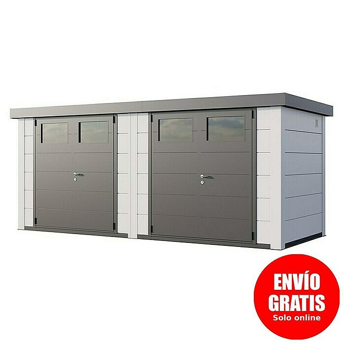 Telluria Caseta metálica Duo 2721 (Medidas ext. (An x Pr): 542 x 228 cm, Blanco, Acero, Sin set) | BAUHAUS