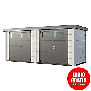 Telluria Caseta metálica Duo 2721 (Medidas ext. (An x Pr): 542 x 228 cm, Blanco, Acero, Sin set)