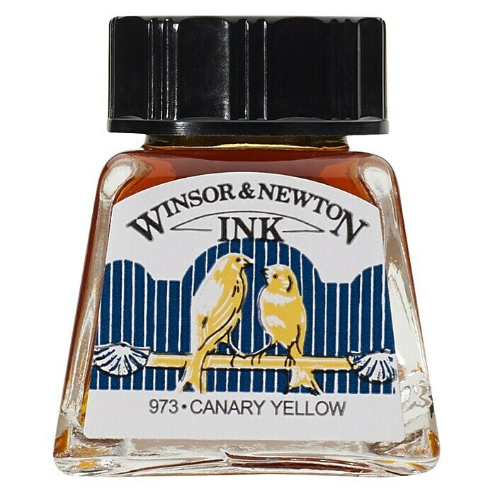 Winsor & Newton Tinta za crtanje (Kanarinac žuto, 14 ml, Boca)